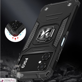 Wozinsky smūgiams atsparus dėklas su žiedu - juodas (Xiaomi Poco M5/Poco M4 5G/Redmi 10 5G) Wozinsky smūgiams atsparus dėklas su žiedu - juodas (Xiaomi Poco M5/Poco M4 5G/Redmi 10 5G)